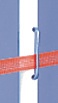 Tape and batten clip on fiberglass post